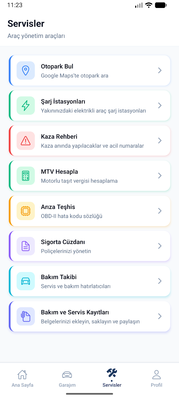 Oto Kontrol — vehicle management tools